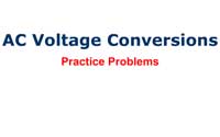 AC Voltage Conversion Problems 