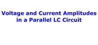Voltage and Current Amplitudes in a Parallel LC Circuit