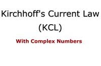 Kirchhoff's Current Law (KCL) with Complex Numbers