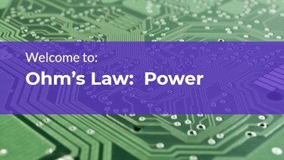 Ohm's Law: Power 