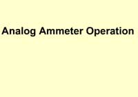 Analog Ammeter Operation