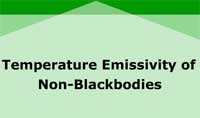 Temperature Emissivity of Non-Blackbodies