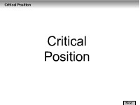 Critical Position
