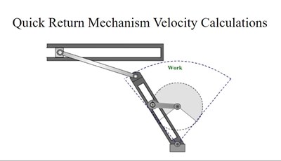 Quick-Return Mechanism Velocity Calculations