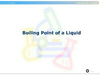 Boiling Point of a Liquid