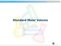 Standard Molar Volume