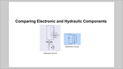 Comparing Electronic and Hydraulic Components (Screencast)