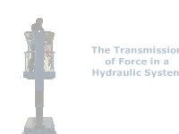 The Transmission of Force in a Hydraulic System