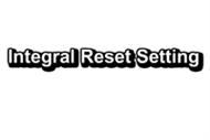 Integral Reset Setting