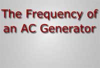 The Frequency of an AC Generator
