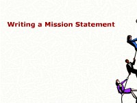 Writing a Mission Statement
