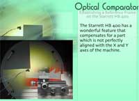 Optical Comparator: Establishing a Reference Frame on the Starrett HB 400