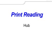 Print Reading:  Hub