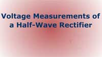 Voltage Measurements of a Half-Wave Rectifier