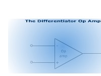 The Differentiator Op Amp