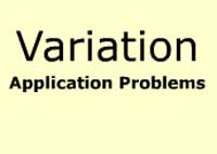 Variation - Application Problems