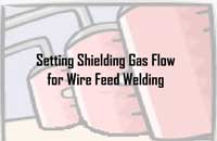 Setting Shielding Gas Flow for Wire Feed Welding